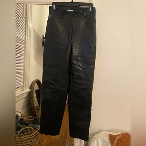 Aritzia Wilfred Leather Pants, Size 4